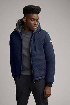 Chamarras Canada Goose Hombre Mexico - Lodge Chaqueta De Plumas Azul Oscuro Marino ON5017423